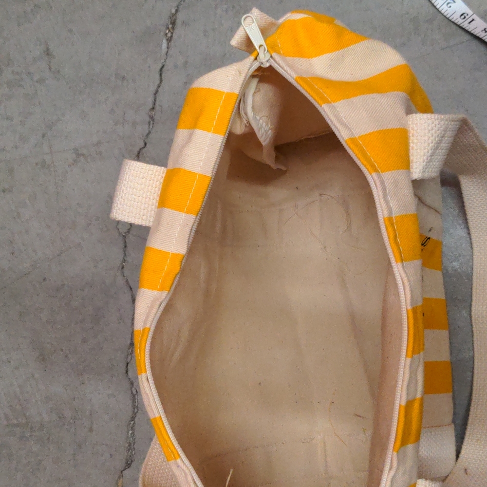 Vintage Giorgio Beverly Hills striped tote bag with zipper - Picture 5 of 5
